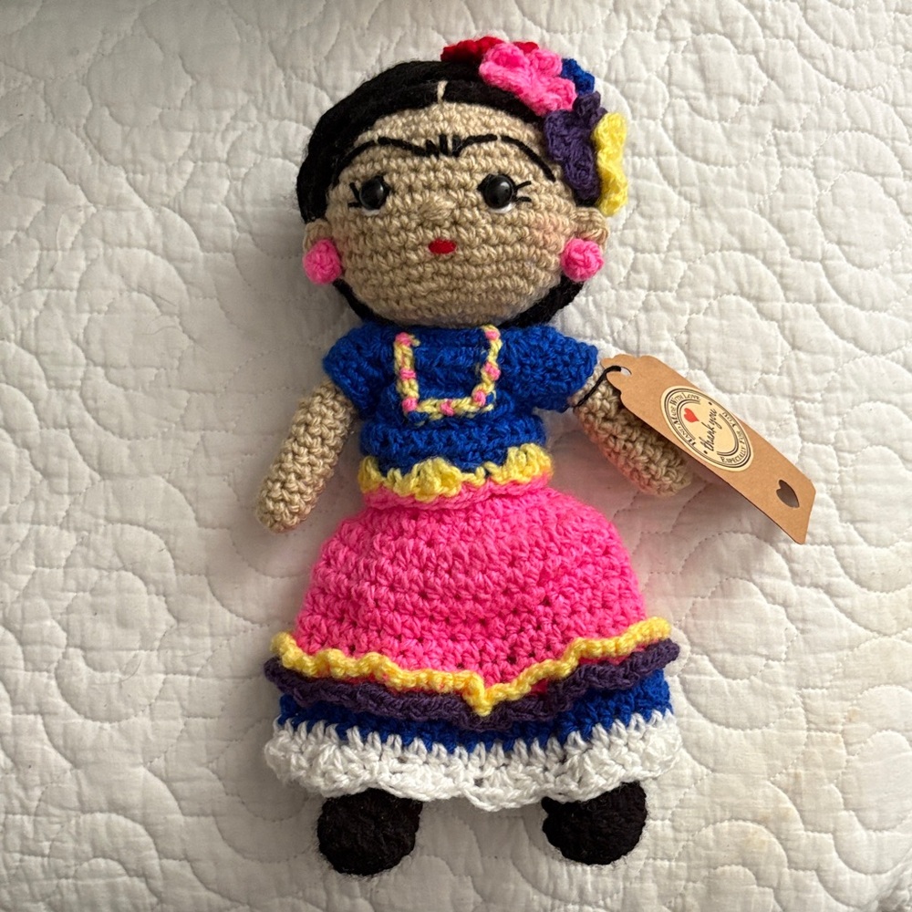 Frida Khalo Handmade Crochet Doll